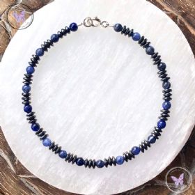 Men’s Hematite Sodalite Bracelet